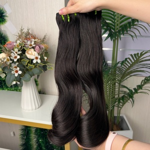 ผมมนุษย์แท้แบบเวอร์จิ้น 12a Fumi Super Double Drawn แบบมัดเป็นช่อ  ลอนหยิก - Product Image 5