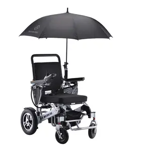KSM-606 membeli kursi roda listrik lipat ringan terbaik untuk orang tua dan dinonaktifkan dengan payung terbaru