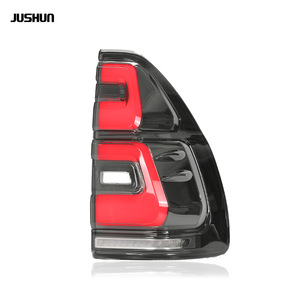 Jushun <b>Led</b> Tail <b>Lights</b> For 2003-2009 Toyota Prado Lc120 <b>Red</b> Smoked Black 12V Sequential Turn Signal - Product Image 3