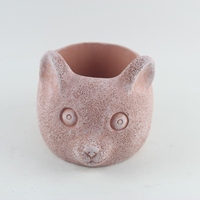 Moule créatif et simple à utiliser en forme de lapin de dessin animé, fait main, écologique, en ciment, béton ou plâtre, pour pot ou poterie, pour la maison et le jardin