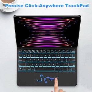 คีย์บอร์ดมหัศจรรย์ใหม่สำหรับ <span class=keywords><strong>iPad</strong></span> Air 11นิ้ว & <span class=keywords><strong>iPad</strong></span> <span class=keywords><strong>Pro</strong></span> 11นิ้วและ <span class=keywords><strong>iPad</strong></span> Air 10.9นิ้วพร้อม USB-C ชาร์จแบบไร้สายทัชแพดเรืองแสง - Product Image 4