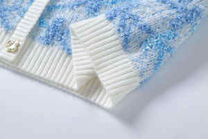 Falda corta acampanada de verano de alta calidad para mujer, prendas de punto transpirables con flores dulces, faldas de diseño informal de cintura alta - Product Image 5