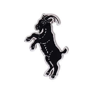 Gótico Satán Negro Cabra Esmalte Pin Crow <span class=keywords><strong>Badge</strong></span>