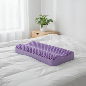 Oreiller cervical en mousse à mémoire de forme TPE alvéolée, rafraîchissant et respirant, à double hauteur, pour le soutien du cou - Vente en gros - Product Image 2