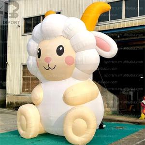 Надувная светодиодная овца нового дизайна из ткани Оксфорд с LED-подсветкой, гигантская модель для мероприятий и промоакций, включает вентилятор - Product Image 4