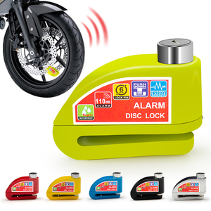 <span class=keywords><strong>Alarm</strong></span> kunci sepeda motor, perlindungan keselamatan cakram gembok paduan aluminium Anti Maling pengingat tali kunci - Product Image 2