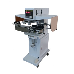 CE Approved Semi-Automatic Two-Color <b>Pad</b> Printer Hot Selling New Motor Closed Cup Cloth Label Tampon Printer for Farm Use - Product Image 2