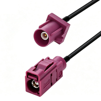 Adaptador RF LEAD Fakra RG174 de 50 OHM DC-6GHz, Conector Macho/Hembra Tipo Pigtail, Antena de Radio para Auto GPS, Negro, 10cm