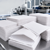 Personnalisé 6x10 pouces # 0 enveloppes à bulles en kraft auto-adhésives, petites pochettes d'expédition rembourrées, vente en gros