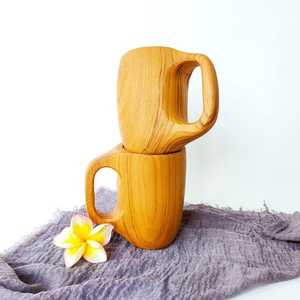 Elegante Taza de Té de Madera Hecha a Mano con Madera Natural que Ofrece una Ligereza, Durabilidad y Ecológicidad - Product Image 6