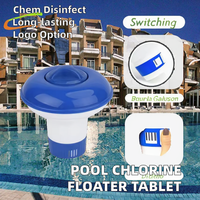 Automatischer Schwimmender Chlortablettenspender für Schwimmbäder Funktionsreicher Chemischer Schwimmbadreiniger