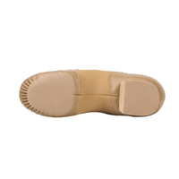 Chaussures de Jazz à enfiler en cuir PU pour femmes et hommes, chaussures de danse, marron et noir, en Stock ue et US