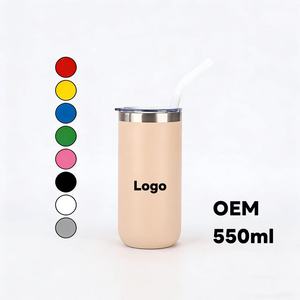 Tasse isotherme en acier inoxydable <span class=keywords><strong>de</strong></span> 550 ml avec <span class=keywords><strong>paille</strong></span> pour <span class=keywords><strong>vin</strong></span>/café, maintien au chaud <span class=keywords><strong>de</strong></span> 6 à 12 heures, idéale pour le camping, les affaires et les fêtes (vente en gros) - Product Image 1