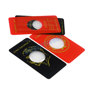Custodia con Logo personalizzato per animali domestici rotonda per monete Commemorative Gold sovrano George a conchiglia Blister - Product Image 5