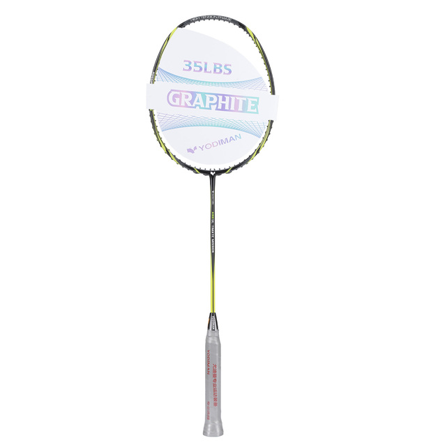 YODIMAN Hot Selling 5U 75g 35Lbs 100% Full Carbon Fiber Badminton Racket With Free Tied String Super Light Racquet
