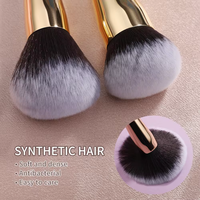 Professionnel 32 pièces cheveux synthétiques manche en bois pinceau de maquillage ensemble ventilateur brosse pour fond de teint poudre Blush correcteur utilisation des lèvres