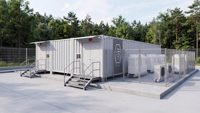 Centre de données en conteneur refroidi par air de 40 pieds, 120 kW, salle de serveurs modulaire préfabriquée pour l'informatique haute densité