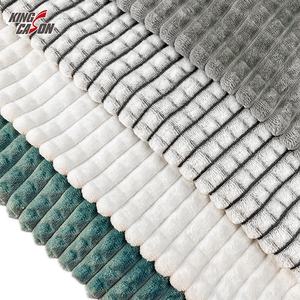 Tela de Franela a Rayas Blancas y Azules con Estampado en la Parte Posterior Negra, 100% Poliéster, Directo de Fábrica KINGCASON, con Corte para Forro de Mantas - Product Image 4