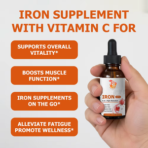 Suplemento Dietético Vegano de Hierro Líquido en Gotas con Vitamina B6 y Vitamina C para Adultos, Aumenta la Vitalidad y la Inmunidad, Venta al por Mayor de Fábrica - Product Image 4