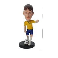 Figura Coleccionable Personalizable de Resina, Pintada a Mano, con Temática Deportiva de Jugador de Fútbol, Regalo Navideño, Muñeco de Acción Personalizado