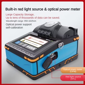 เครื่องเชื่อมใยแก้วนำแสง FTTH รุ่น K5 พร้อม VFL/OPM ในตัว 6 มอเตอร์ เชื่อมต่อรวดเร็วแบบ Single Mode 6 วินาที จัดตำแหน่งแกนกลางกับแกนกลาง - Product Image 1