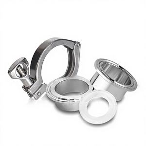 Embout cielette sanitaire en acier inoxydable 304 316 Tri-Clamp 3A, ensemble de cielettes Tri-Clover <span class=keywords><strong>DIN</strong></span> 3A SMS HQL 1/8"-4" - Product Image 2