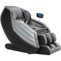 Sillón de Masaje con Compresión Caliente 8D, Gravedad Cero, Spa, 60W, Inteligente, Tuya, Eléctrico, Masaje Corporal Completo con Función de Calefacción, Cuero PU
