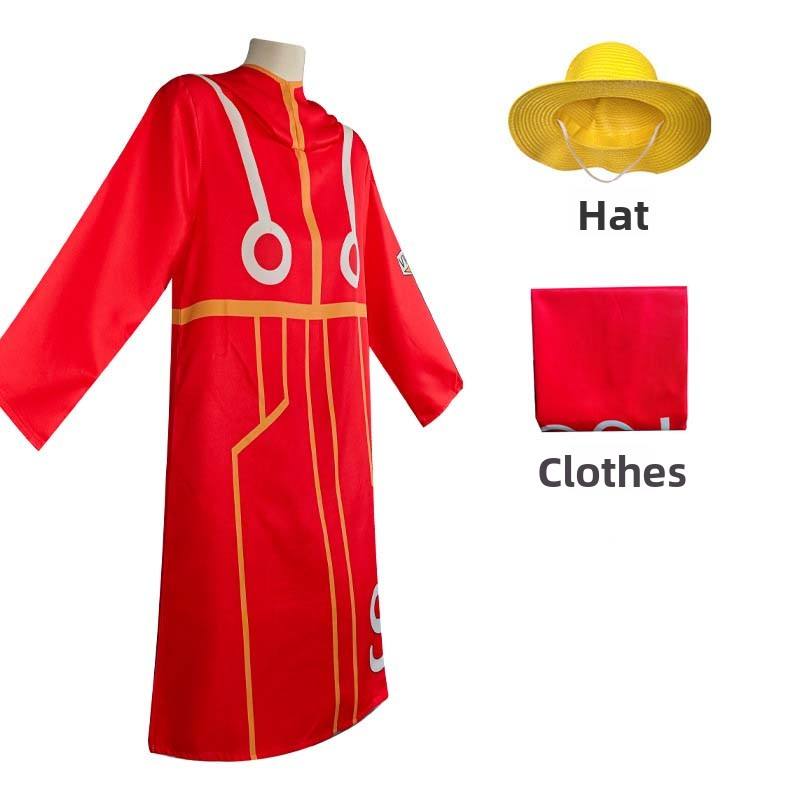 Kimono rouge + chapeau