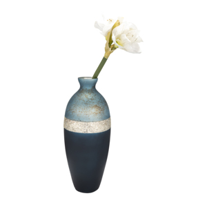 Vaso in vetro tricolore decorativo per fiori, per soggiorno, mensola decorativa, camera da letto, ufficio - Product Image 2