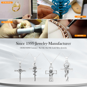 Оптовая продажа, <span class=keywords><strong>925</strong></span> античный серебряный крест и цветок, подвеска с простым дизайном, аксессуар для изготовления ожерелий, изысканные украшения - Product Image 6