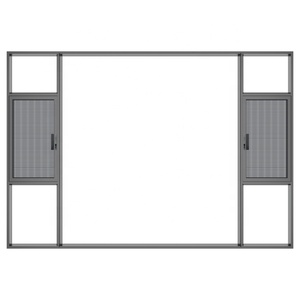 Zekin หน้าต่างบานเลื่อนอลูมิเนียมกระจกสองชั้นได้รับการรับรองจาก nfrc การออกแบบที่ทันสมัยกันพายุเฮอริเคนทนแรงกระแทกสไตล์สวิง - Product Image 2