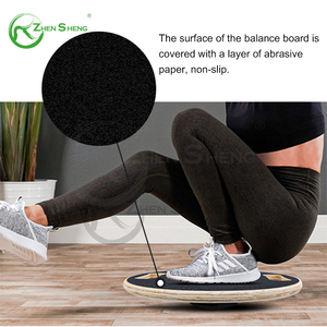 Fabricante de Zhensheng Durable antideslizante Venta caliente Diseño personalizado Tablero de equilibrio oscilante de madera circular - Product Image 2