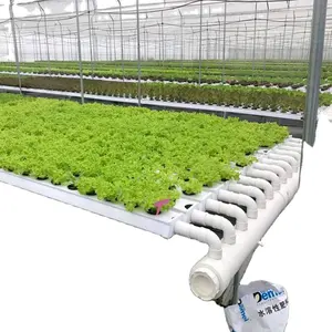 Sistema hidropónico de plantas, canal de pvc con todos los accesorios, 100x50mm