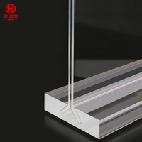 Porte-panneau transparent en forme de L A4 A5 A6 avec base coulissante anti-chute pour bureau, écologique