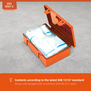 Ori-Power - Botiquín de Primeros Auxilios de <span class=keywords><strong>ABS</strong></span> para Montar en la Pared, DIN13157, Kit de Viaje Práctico para Exteriores, Caja de Equipo Médico - Product Image 2