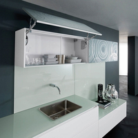 Armoires de cuisine modulaires en acier économiques à grande capacité pour usage domestique, dernier design