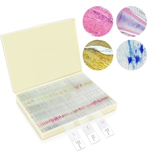 สไลด์กล้องจุลทรรศน์100ชิ้นสไลด์เนื้อเยื่อของมนุษย์สไลด์ที่เตรียมไว้สำหรับชีววิทยาระดับอุดมศึกษา - Product Image 1