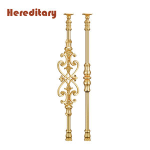 מקצועי מדרגות פנים ברונזה יצוק אלומיניום מעקה מדרגות מעקה ו מדרגות פנים עיצוב - Product Image 2