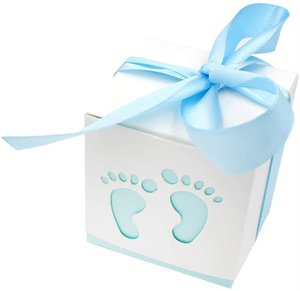 Cajas de <span class=keywords><strong>Regalo</strong></span> de Papel con Forma de Oso para Bodas, Bautizos, Baby Showers, Cajas de Dulces Delicadas, Etiquetas para Baberos, Cintas, Laminación Mate - Product Image 6