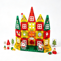 Kit de construction magnétique 45 pièces : Blocs de construction, jouet STEM, éducation précoce, jeu créatif lumière et ombre pour enfants d'âge préscolaire