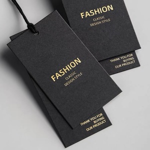 Etiquetas colgantes de material de terciopelo personalizadas, etiquetas de ropa de lujo, etiquetas oscilantes de ropa suave, etiquetas de marca de ropa Premium - Product Image 3