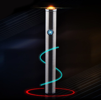 Briquet Électrique Publicitaire Portable Rechargeable USB en Métal, Format Slim, Moderne, pour Cadeaux Promotionnels