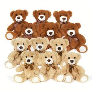 Orsacchiotto di Peluche Colorato da 35cm, Marrone, Viola, Rosa, Morbido Giocattolo Animale Imbottito per Feste, Vendita all'Ingrosso 2026 - Product Image 1