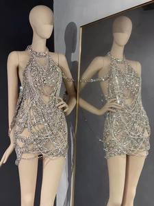 Abito <span class=keywords><strong>da</strong></span> donna splendido abito <span class=keywords><strong>da</strong></span> <span class=keywords><strong>sera</strong></span> di lusso con strass fatto a mano abito <span class=keywords><strong>da</strong></span> <span class=keywords><strong>sera</strong></span> - Product Image 2