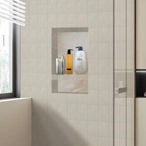 Nicho de Ducha Doble con Estantes para Artículos de Baño y Almacenamiento, Dimensiones 25" <span class=keywords><strong>x</strong></span> 17" <span class=keywords><strong>x</strong></span> 4", Listo para Instalar - Instalación Sencilla - Product Image 2