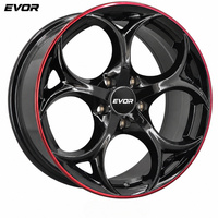 Jantes forgées EVOR 15 16 17 18 19 20 21 22 pouces en alliage d'aluminium, personnalisées, monobloc, deux pièces, pour Benz BMW