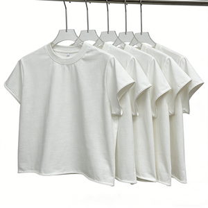 Camiseta con Logotipo Personalizado, 250GSM, Oversize, Corte Recto, 100% Algodón, Estampado Flocado, Hombros Caídos, Corte Regular, Estilo Urbano - Product Image 3