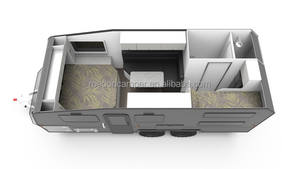 20FT nouvelle personnalisation hors route Rv caravane <span class=keywords><strong>Van</strong></span> Camping camping-car remorque avec <span class=keywords><strong>toilette</strong></span> de séparation sèche et humide caravane à toit rigide - Product Image 2