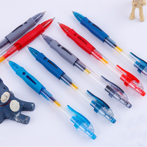 Bolígrafo Gp1008 de 14,5 cm con punta de acero inoxidable, cierre a presión, negro, rojo, azul, azul oscuro, suministros de papelería para escribir - Product Image 2