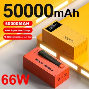 Sạc dự phòng dung lượng lớn 50000mAh, sạc nhanh PD20W cho điện thoại, màn hình kỹ thuật số, pin polymer - Product Image 2